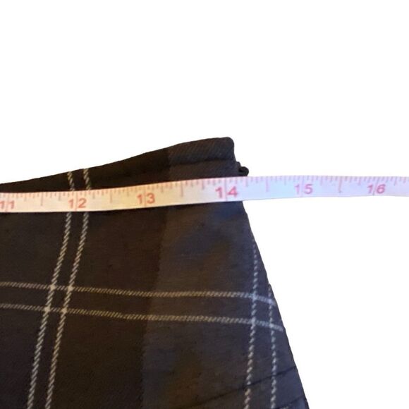 EUC Dalia Collection Grey Plaid Peplum Skir - Picture 12 of 12